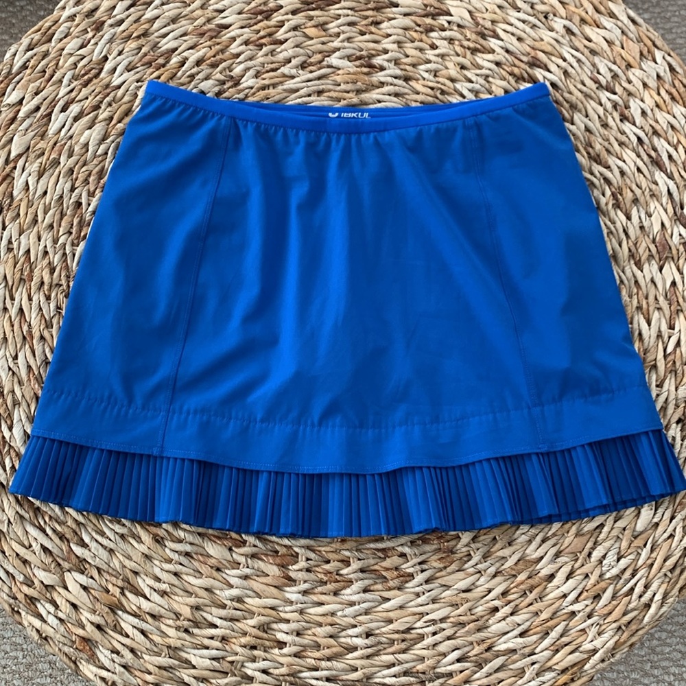 IBKUL Crystal Pleat Royal Blue Skort - Picture 3 of 13